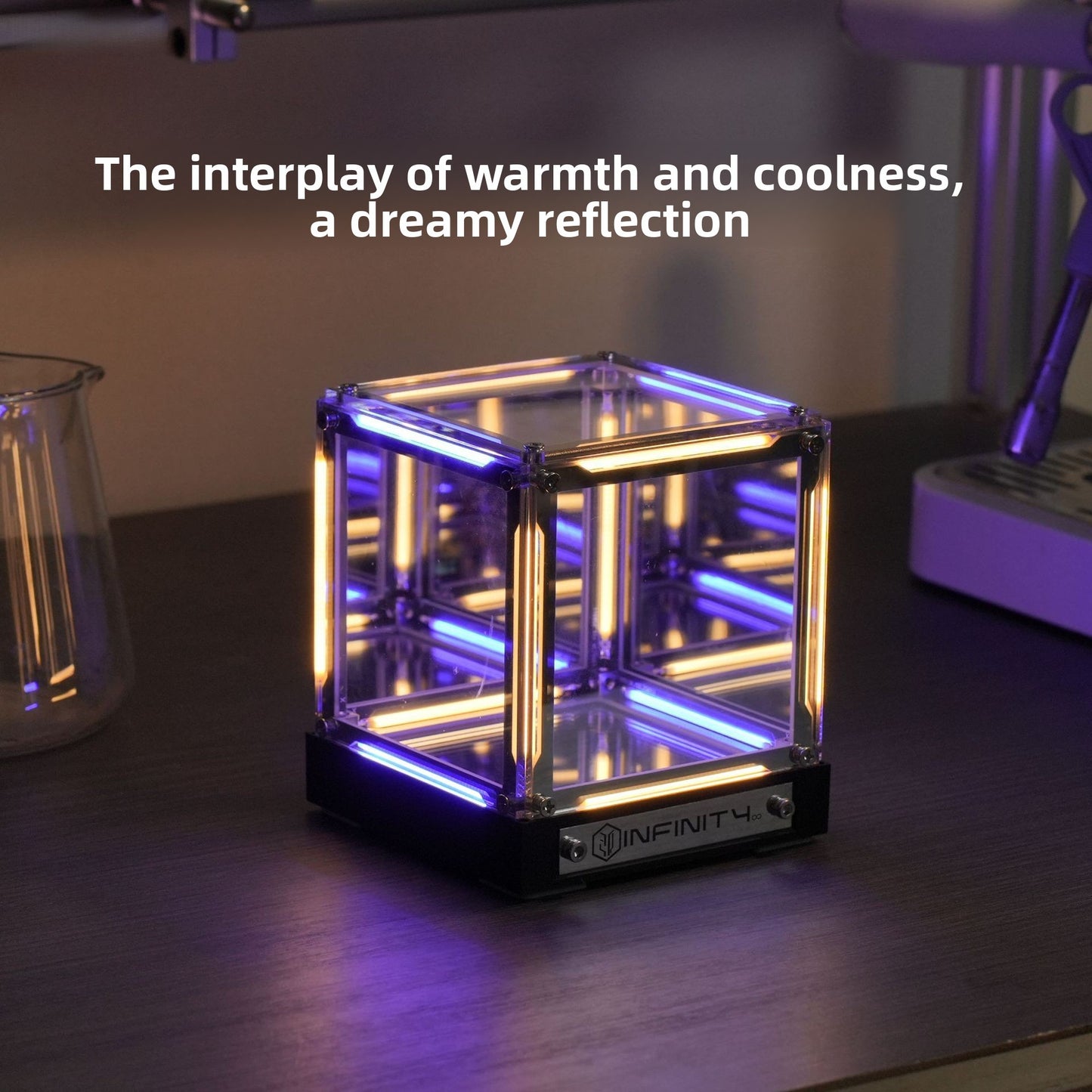 4D Infinity Mirror Cube Light
