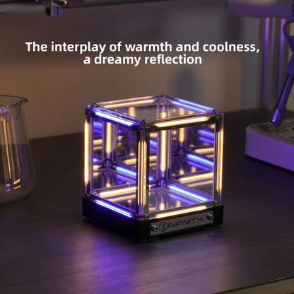 4D Infinity Mirror Cube Light
