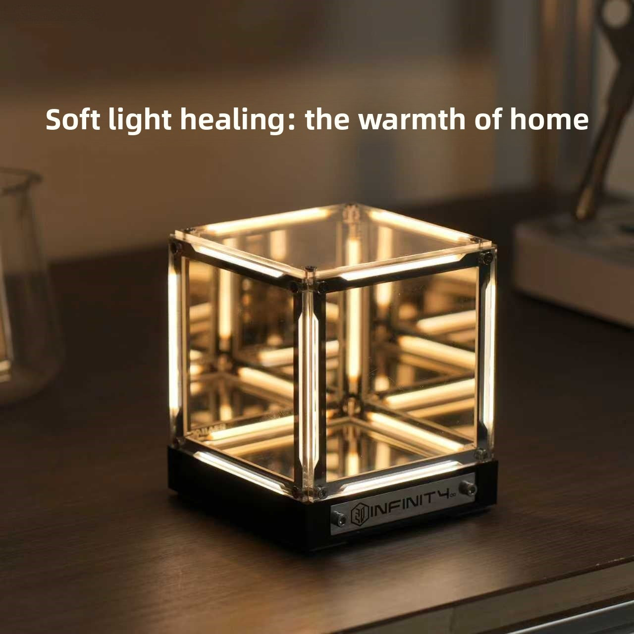 4D Infinity Mirror Cube Light