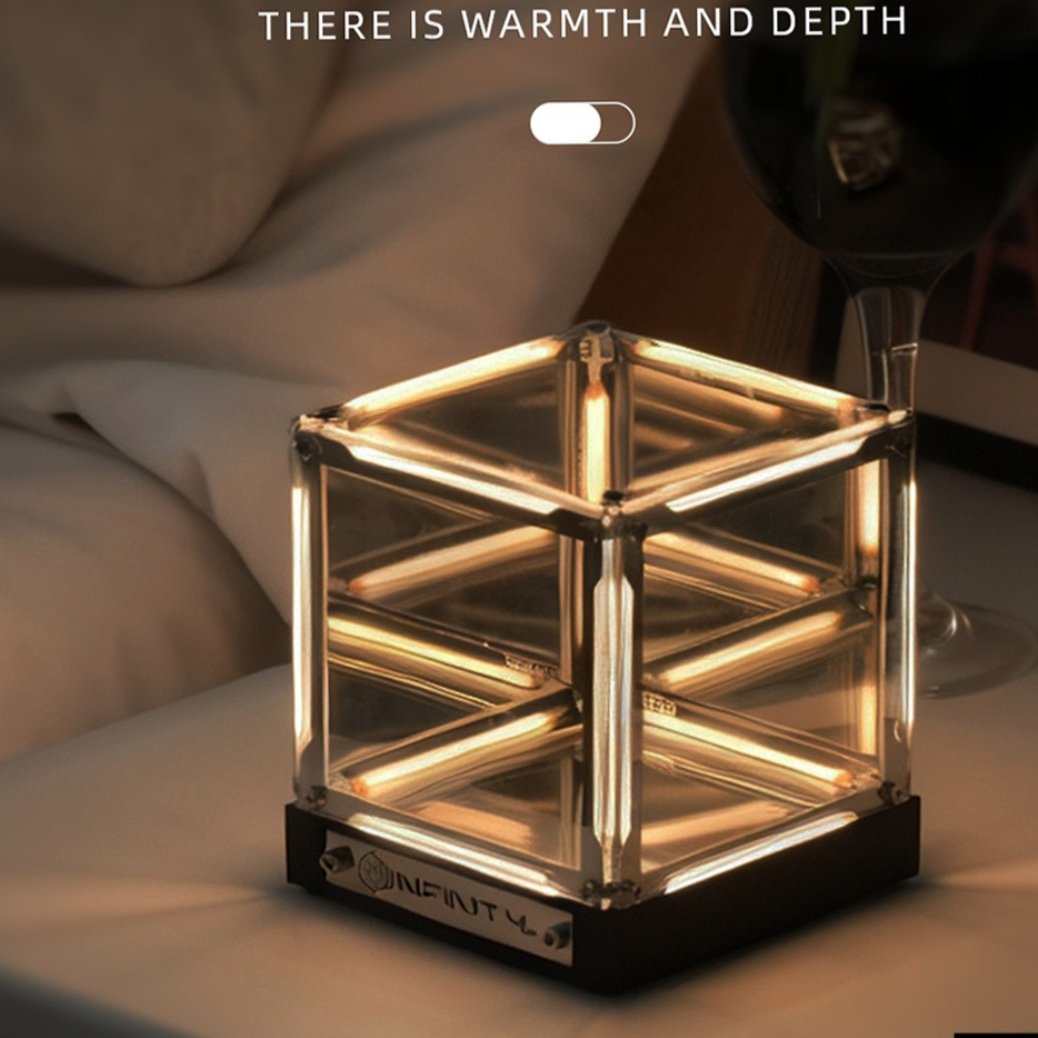 4D Infinity Mirror Cube Light